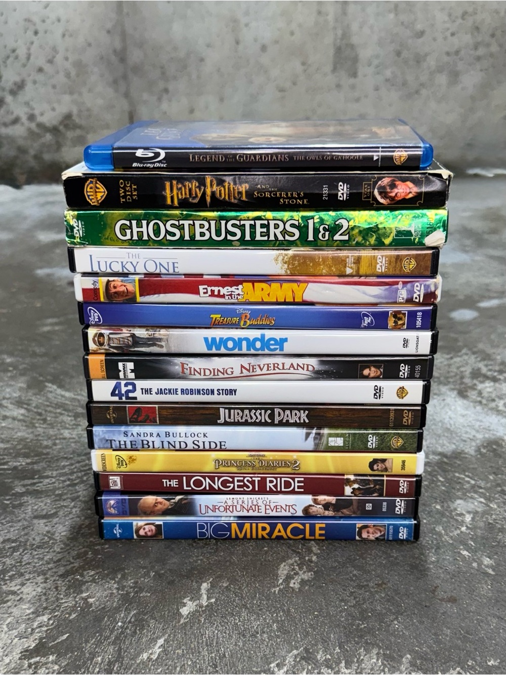 Harry Potter Ghostbusters Jurassic Park DVD Blu-ray Movie Lot 15